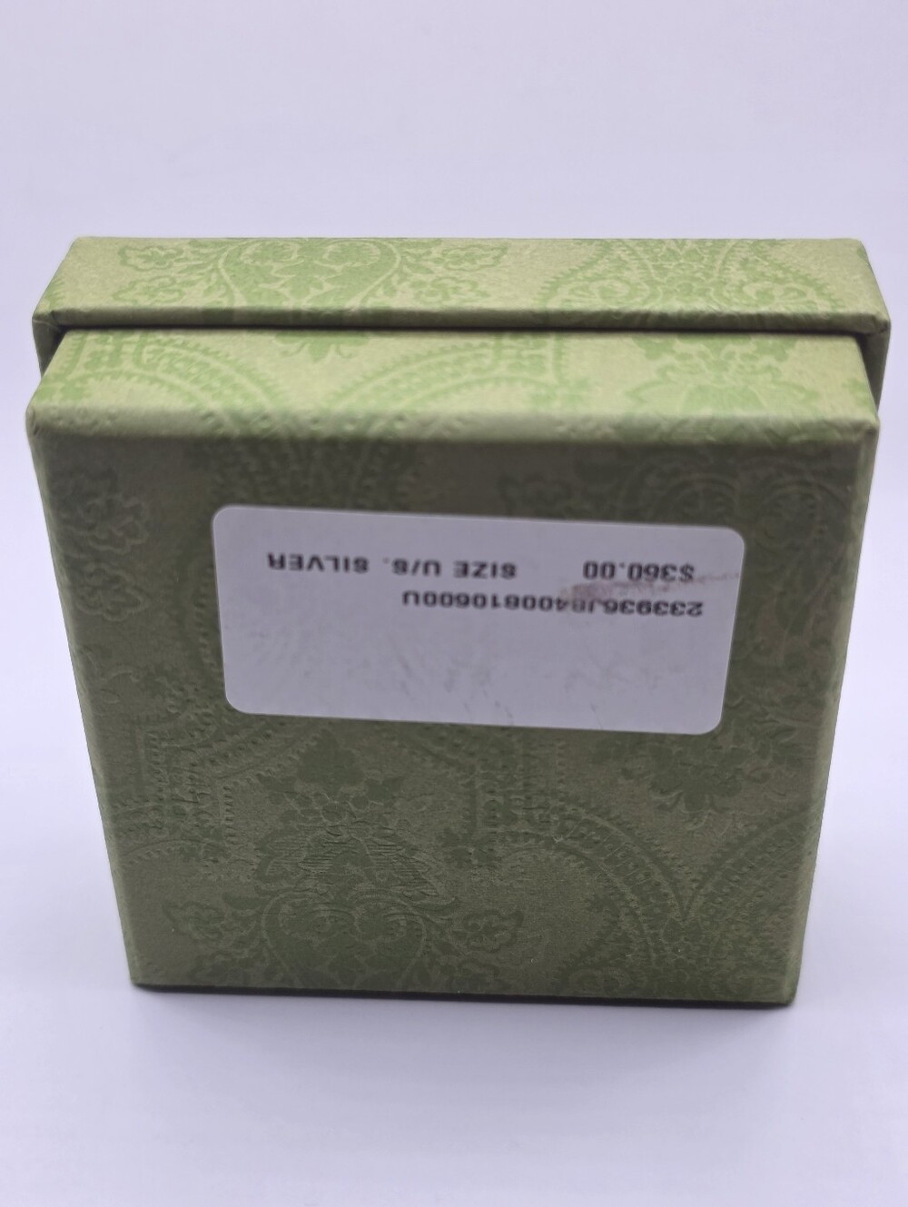 Gucci Light Green Embossed Patterned Box - Picture 3 of 6